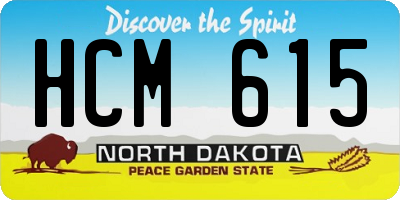 ND license plate HCM615