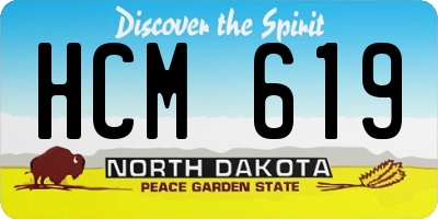 ND license plate HCM619