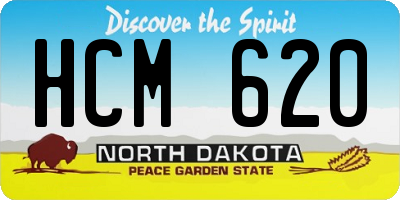 ND license plate HCM620