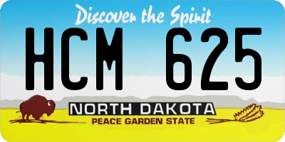 ND license plate HCM625