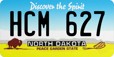ND license plate HCM627