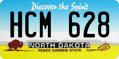 ND license plate HCM628