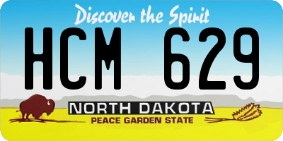 ND license plate HCM629