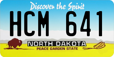 ND license plate HCM641
