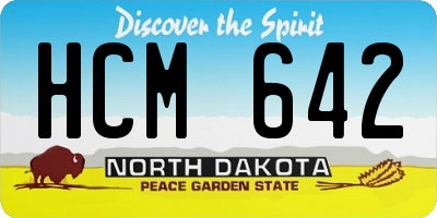 ND license plate HCM642