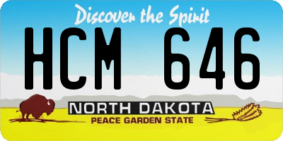 ND license plate HCM646