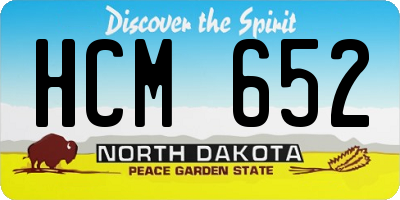 ND license plate HCM652