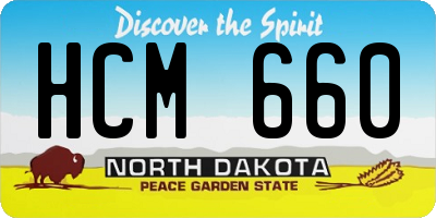 ND license plate HCM660