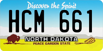 ND license plate HCM661