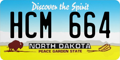 ND license plate HCM664