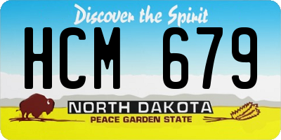 ND license plate HCM679