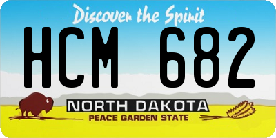 ND license plate HCM682