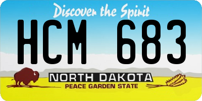 ND license plate HCM683