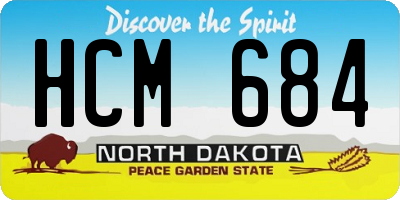 ND license plate HCM684