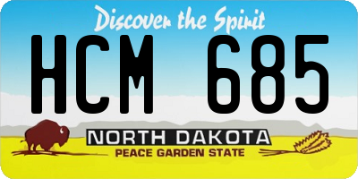 ND license plate HCM685