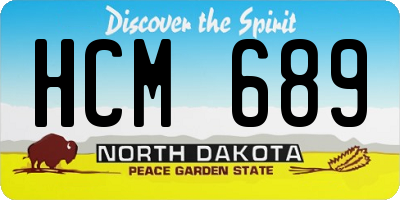 ND license plate HCM689