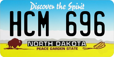 ND license plate HCM696