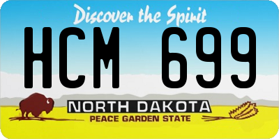 ND license plate HCM699