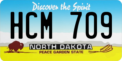 ND license plate HCM709
