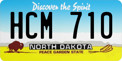 ND license plate HCM710