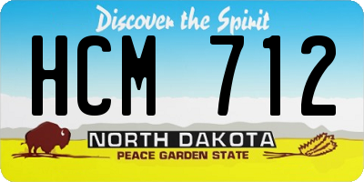 ND license plate HCM712