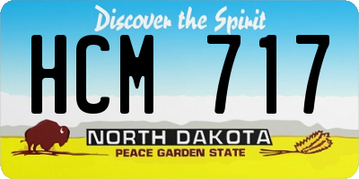 ND license plate HCM717