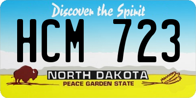 ND license plate HCM723