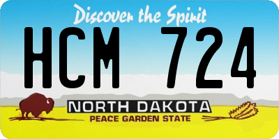 ND license plate HCM724