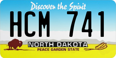 ND license plate HCM741