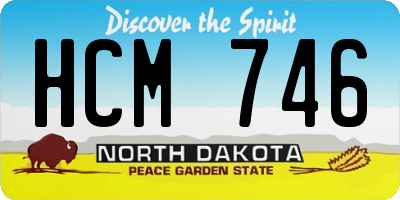 ND license plate HCM746