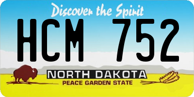 ND license plate HCM752