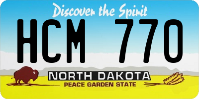 ND license plate HCM770