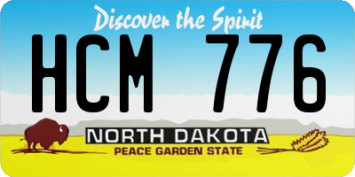 ND license plate HCM776