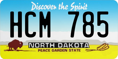 ND license plate HCM785