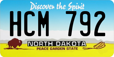 ND license plate HCM792