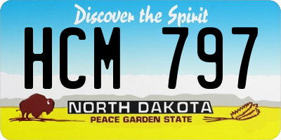 ND license plate HCM797