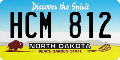 ND license plate HCM812