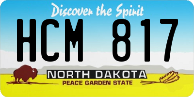 ND license plate HCM817