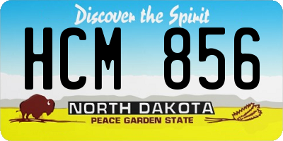 ND license plate HCM856