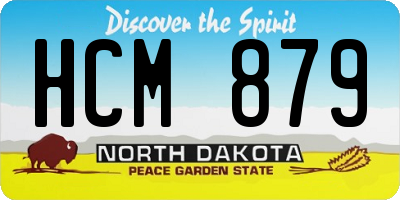 ND license plate HCM879