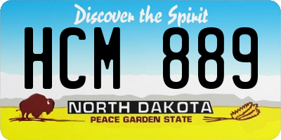 ND license plate HCM889