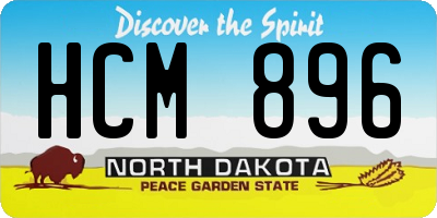 ND license plate HCM896