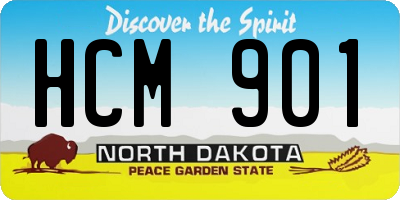 ND license plate HCM901