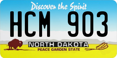 ND license plate HCM903
