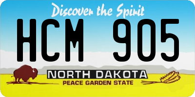 ND license plate HCM905