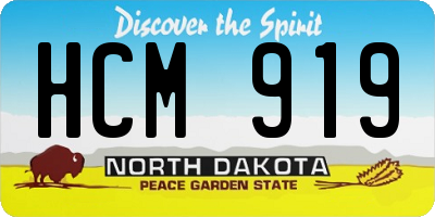 ND license plate HCM919