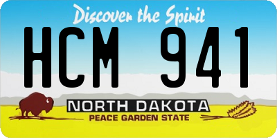 ND license plate HCM941