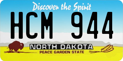 ND license plate HCM944