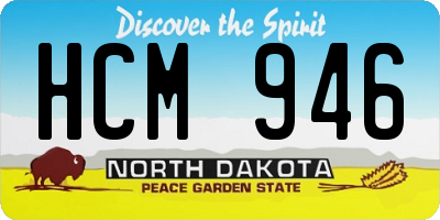 ND license plate HCM946