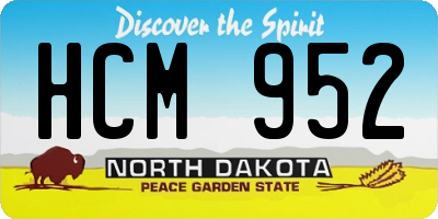 ND license plate HCM952